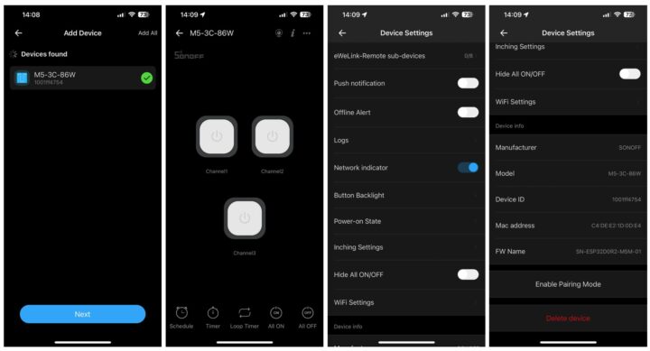 SONOFF M5 (Matière) eWeLink1 SONOFF M5 (Matière) eWeLink1