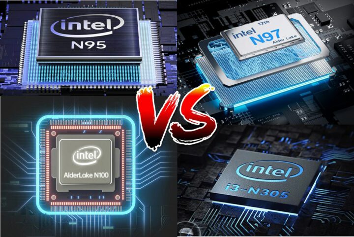 Benchmarks Intel N95 contre N97 contre N100 contre Core i3 N305 Benchmarks Intel N95 contre N97 contre N100 contre Core i3 N305