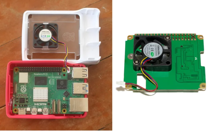 Ventilateur du boîtier Rapsberry Pi 5 vs HAT avec ventilateur Ventilateur du boîtier Rapsberry Pi 5 vs HAT avec ventilateur