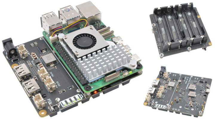 SupTronic Raspberry Pi 5 18650 Batterie UPS HAT SupTronics Raspberry Pi 5 UPS HAT - Un UPS Pi 5 conçu pour gérer les demandes de puissance élevées du Raspberry Pi 5 même en cas de panne de courant