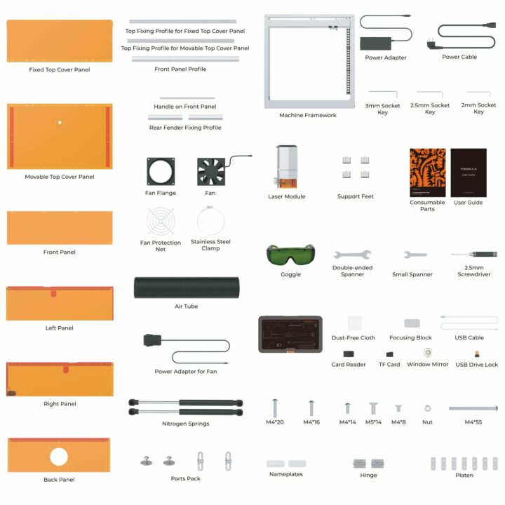Liste de colisage TOOCAA L2 20W Liste de colisage TOOCAA L2 20W