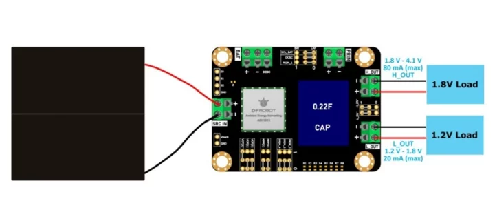 Schéma de connexion DFRobot DFM8001 Schéma de connexion DFRobot DFM8001