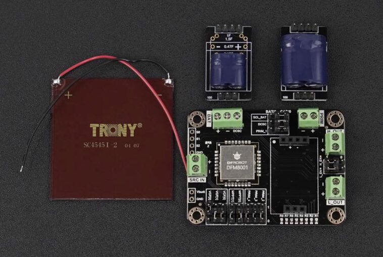 Le kit de récupération d'énergie intérieure DFM8001 exploite l'énergie solaire (et l'énergie mécanique, thermique et RF avec du matériel supplémentaire) 1 DFM8001 Indoor Ambient Energy Harvesting Kit