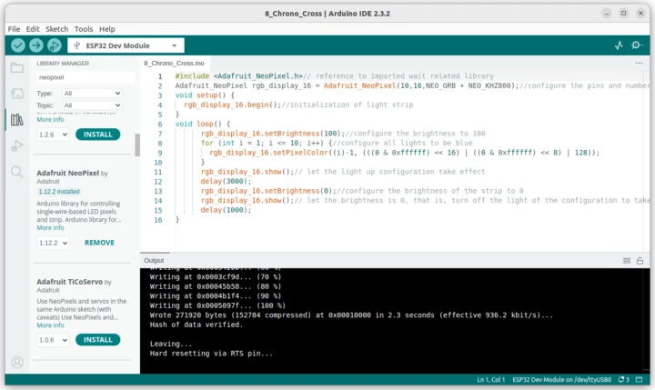 Démo du miroir temporel Arduino ACEBOTT Démo du miroir temporel Arduino ACEBOTT