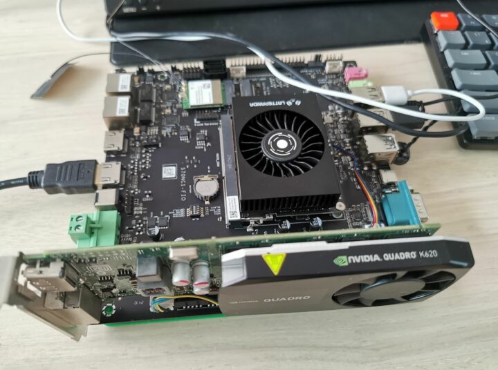 Carte graphique NVIDIA Quadro PCIe avec support complet LattePanda Mu