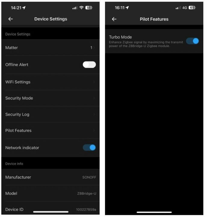 Sonoff ZB Bridge Ultra eWeLink TurboMode Sonoff ZB Bridge Ultra eWeLink TurboMode