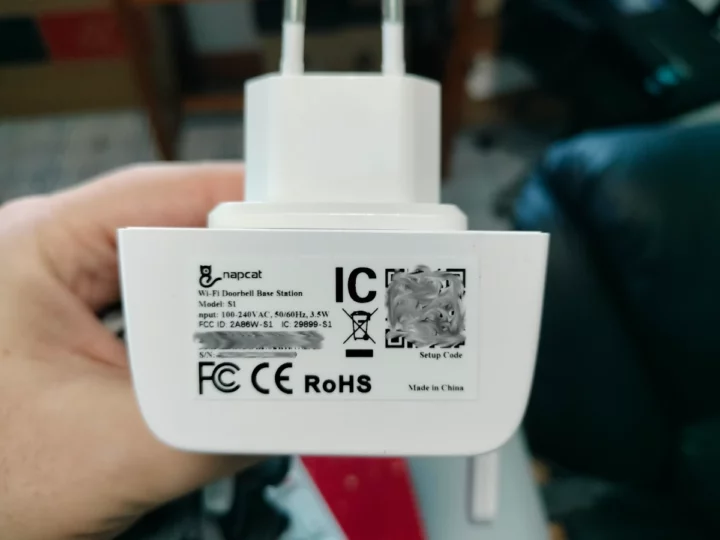 Station de base pour sonnette Wi-Fi Napcat S1 QR Core