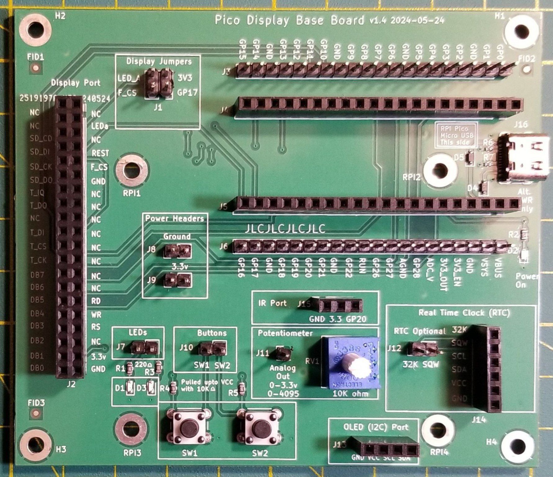 Pico Display Base Board
