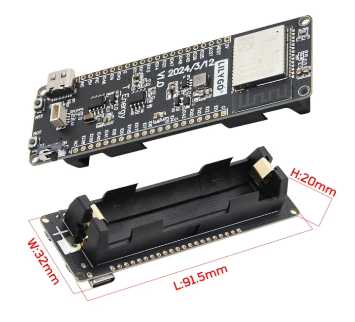 Support de batterie au lithium T-Energy-S3 18650
