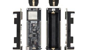 ESP32-S3 board with 18650 battery holder
