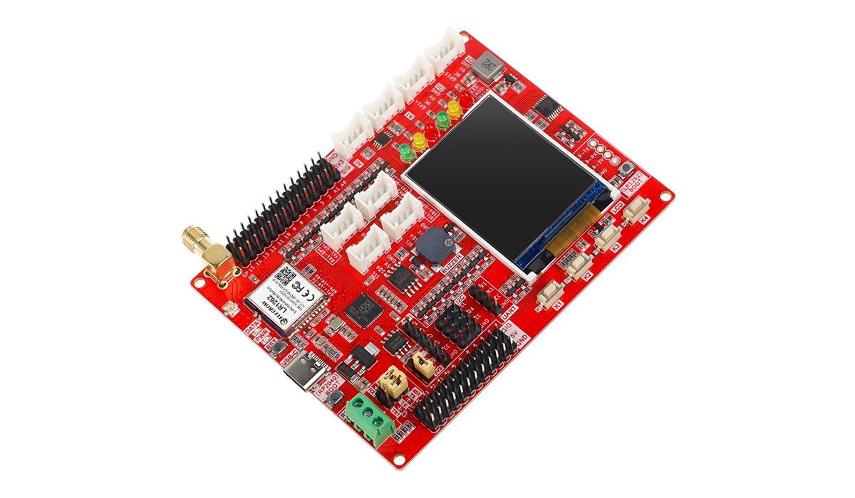 Waveshare RP2040 Geek Carte de Développement Basée sur Raspberry Pi RP2040 Puce, Intégrée Interface USB-A, Port SWD/UART/I2C, Emplacement Carte TF