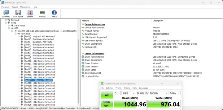 Vitesse du port USB 3.2 avant gauche du Cincoze DS-1402