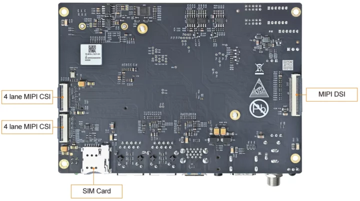 Connecteurs MIPI CSI et MIPI DSI sur carte d'affichage numérique Connecteurs MIPI CSI et MIPI DSI sur carte d'affichage numérique
