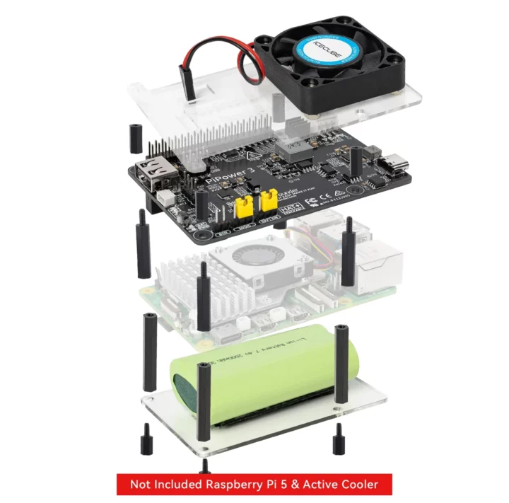 Onduleur pour Raspberry Pi 5 18650 Onduleur pour Raspberry Pi 5 18650