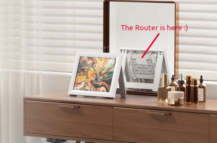 Le routeur WiFi 6 GL.iNet GL-B3000 « Marble » est livré avec un cadre photo 1 router photo frame