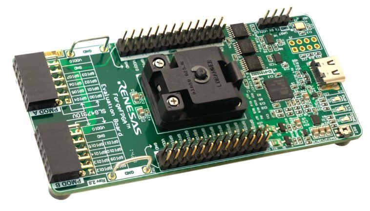 La carte de développement FPGA Renesas SLG7EVBFORGE est construite autour du FPGA basse densité ForgeFPGA SLG47910V 1 Renesas SLG7EVBFORGE 1K LUT ForgeFPGA Evaluation Board