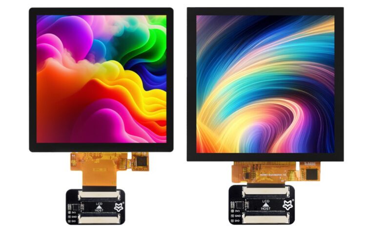 Les modules d'affichage tactile carrés LF40 de 4 pouces sont conçus pour la carte de développement Luckfox Pico Ultra 1 Luckfox LF40 480480 ARK and LF40 720720 ARK square touchscreen display modules