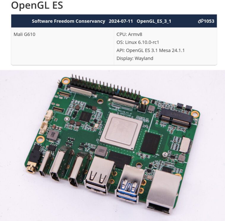 Le pilote open source Panthor atteint la conformité OpenGL ES 3.1 avec le GPU Arm Mali-G610 (RK3588 SoC) 1 Panthor OpenGL ES 3.1 conformance Mali G610