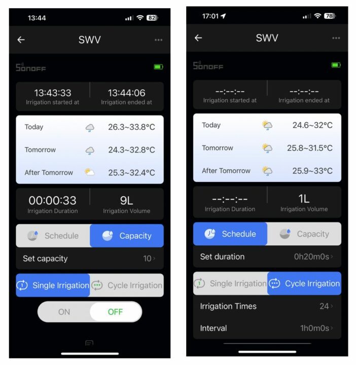 Vanne d'arrosage ad hoc Sonoff Zigbee Vanne d'arrosage ad hoc Sonoff Zigbee