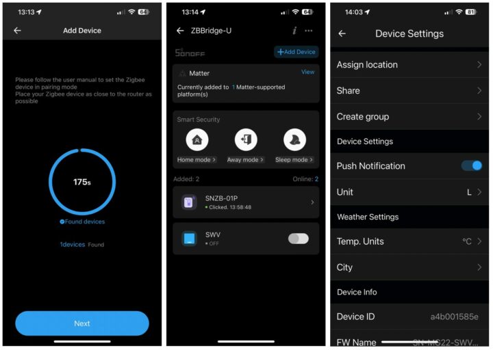 Configuration de la vanne d'eau intelligente Sonoff Zigbee eWeLink Configuration de la vanne d'eau SonoffZBWaterValve eWeLink