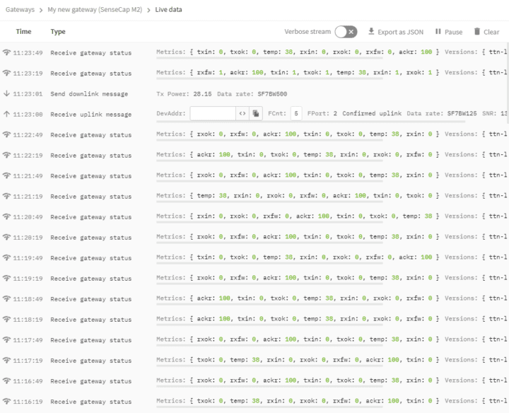 Données en direct depuis l'appareil final. Données en direct depuis l'appareil final.