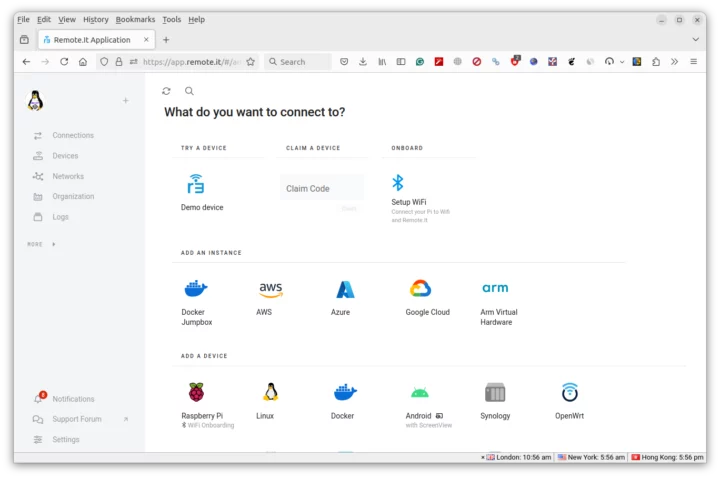 Configuration du tableau de bord Remote.it avec le Wi-Fi et le Bluetooth sur Raspberry Pi