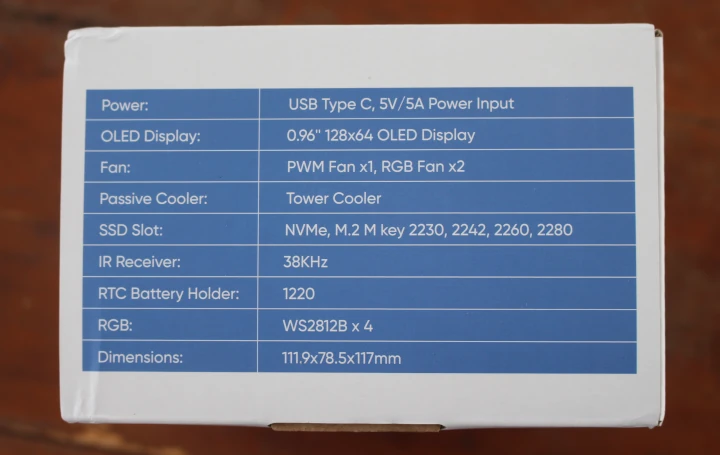 Spécifications de base de PironMan 5 Spécifications de base de PironMan 5