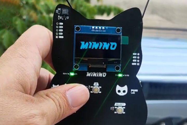 Outil d'analyse IoT de la forme de Minino le chaton Outil d'analyse IoT de la forme de Minino le chaton