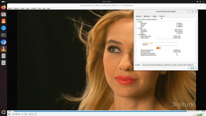 LattePanda pour Ubuntu 24.04 VLC h265 4k 30fps LattePanda pour Ubuntu 24.04 VLC h265 4k 30fps
