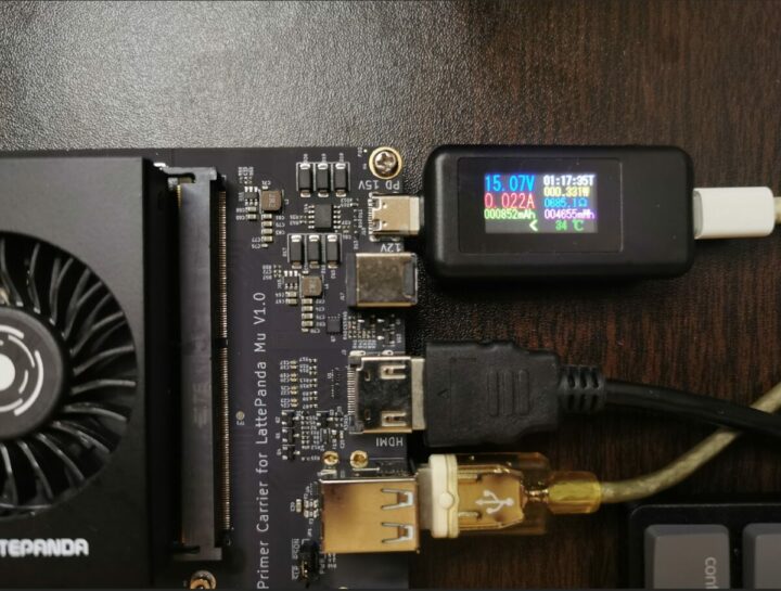 Consommation d'énergie à l'arrêt de LattePanda mu Consommation d'énergie à l'arrêt de la carte Intel N100