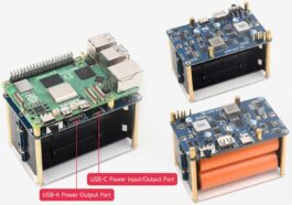 Waveshare UPS HAT (E) pour Raspberry Pi 5/4/3B+ prend en charge quatre batteries au lithium 21700 et prend en charge USB PD 3.0
