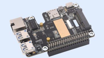 Waveshare PCIe TO MiniPCIe GbE USB3.2 HAT+