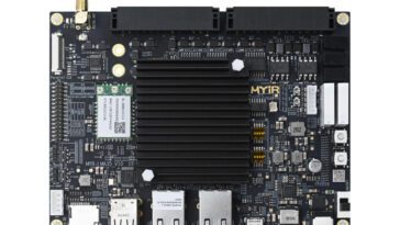 MYD-LMA35 Development Board with Nuvoton Numicro MA35D1 SoM