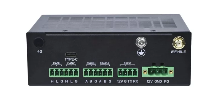 Boîtier AI Edge sans ventilateur 4G WiFi BLE CAN Bus RS485 RS232 Boîtier AI Edge sans ventilateur 4G WiFi BLE CAN Bus RS485 RS232