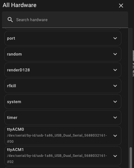Mixtile 2-en-1 Zigbee et Z-Wave dans Home Assistant (ttyACM0 et ttyACM1) Mixtile 2-en-1 Zigbee et Z-Wave dans Home Assistant (ttyACM0 et ttyACM1)