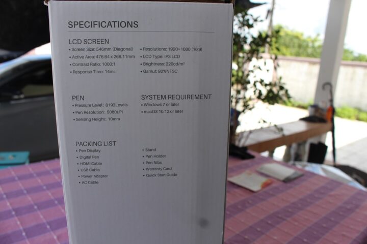 Spécifications du package