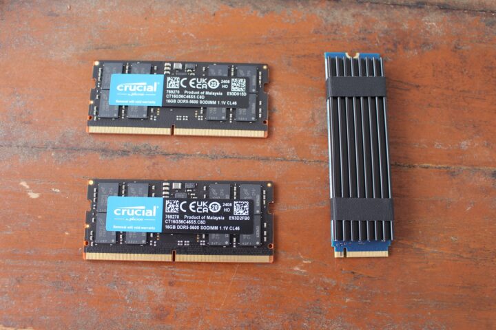 Mémoire DDR5-5600 Crucial 16 Go x2 + SSD M.2 2280 Mémoire DDR5-5600 Crucial 16 Go x2 + SSD M.2 2280