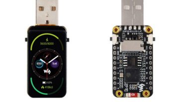 USB dongle with integrated display