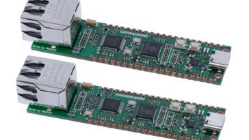 WIZnet RP2350 Ethernet boards W5500-EVB-Pico2 and W5100S-EVB-Pico2 Dev boards