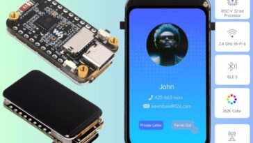 Tiny ESP32-C6 Development Board with Stunning 1.47” Full-Colour Display
