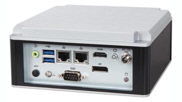 Portwell WEBS-21J0-ASL - A rugged embedded system with Intel Atom x7000RE Nano-ITX motherboard and Hailo-8 AI accelerator