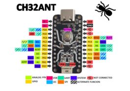 $5 CH32-Ant CH32V003 RISC-V development board comes with Stemma QT connector