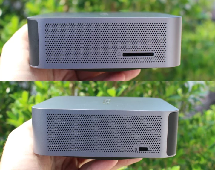 Mini PC avec lecteur de carte SD pleine taille Emplacement pour verrou Kensington