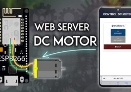Serveur Web NodeMCU ESP8266 : moteur à courant continu (IDE Arduino)