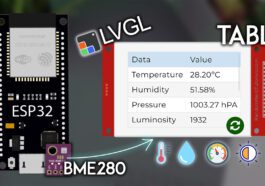 ESP32 TFT avec LVGL : affichage des données du capteur BME280