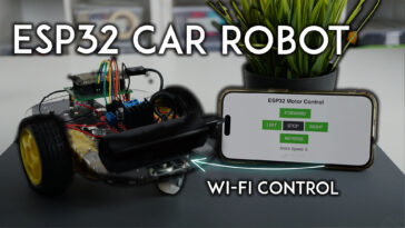 Robot de voiture Wi-Fi télécommandé ESP32 (Arduino)