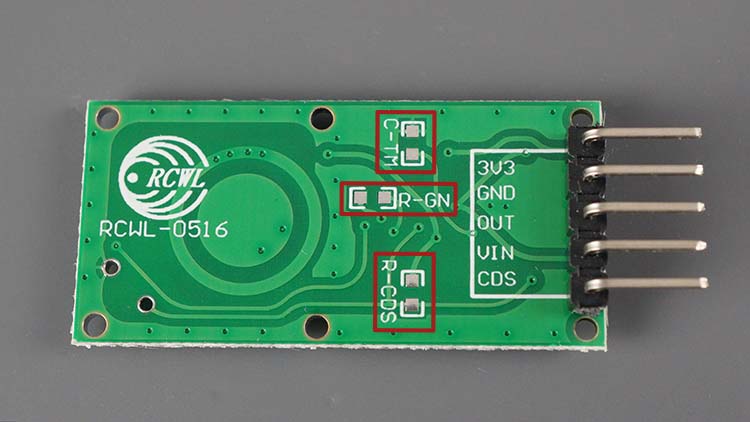 RCWL-0516 Capteur radar à micro-ondes à l'arrière du capteur