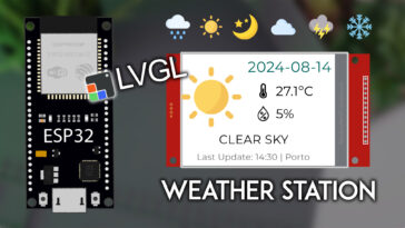 ESP32 TFT avec LVGL : Station météo