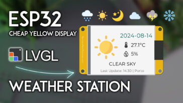 ESP32 CYD avec LVGL : Station météo