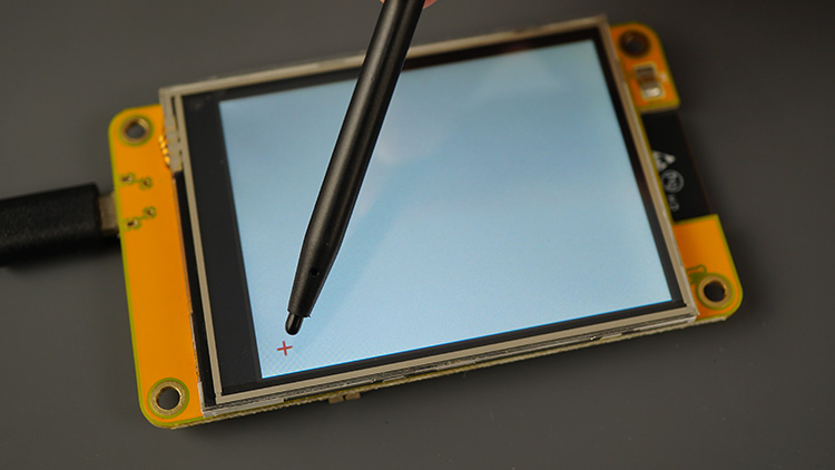 Écran jaune pas cher ESP32 Calibrage de l'écran tactile